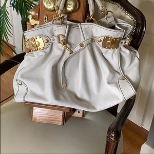 Miu Miu White Shoulder Bag